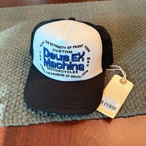 Deus Ex Machina Black and White Trucker Hat